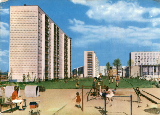 Postkarte: Halle-Neustadt