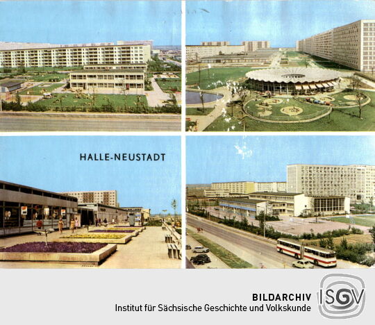 Postkarte: Halle-Neustadt