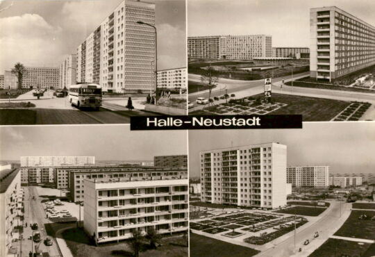 Postkarte: Halle-Neustadt