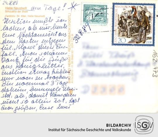 Postkarte "Halle-Neustadt"