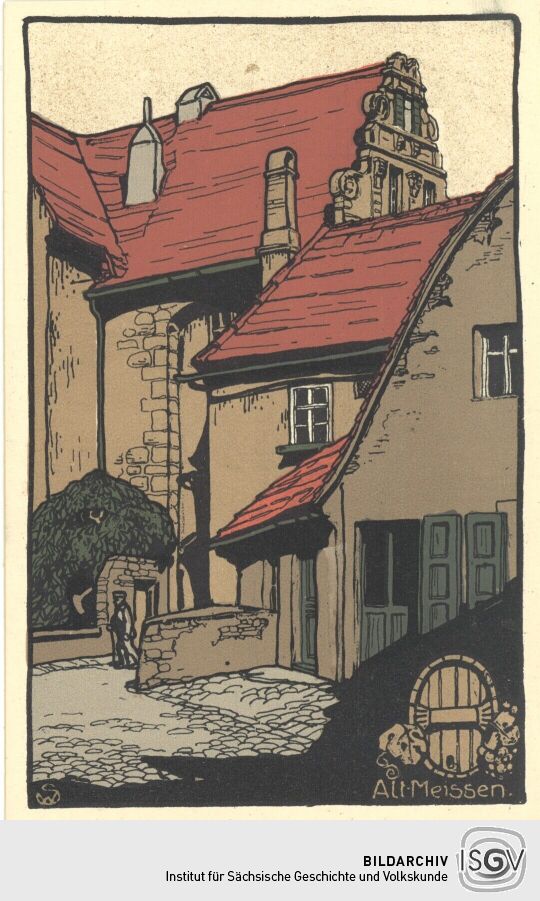 Postkarte aus Meißen