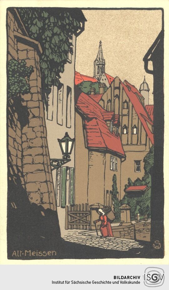 Postkarte aus Meißen