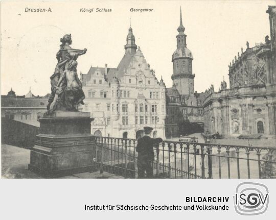 Postkarte des Dresdner Schlosses