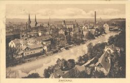 Bild: Postkarte der Mulde in Zwickau