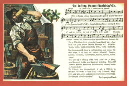 Bild: Liedpostkarte "Da lusting Hammrschmiedsgselln"