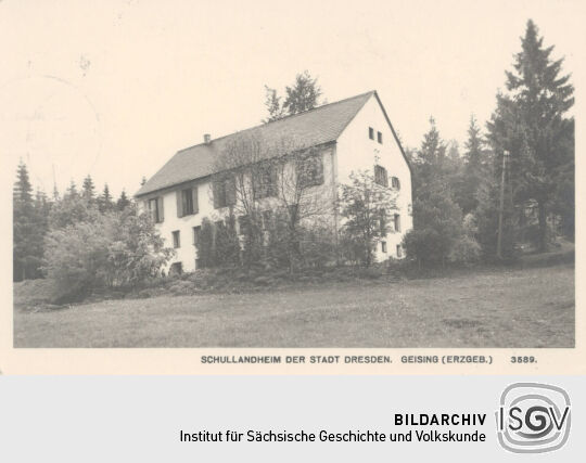 Ansichtskarte "Schullandheim der Stadt Dresden. Geising (Erzgeb.) 3589."