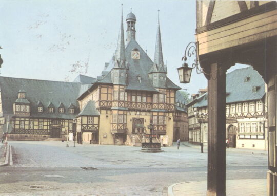 Postkarte Rathaus Wernigerode (Harz)