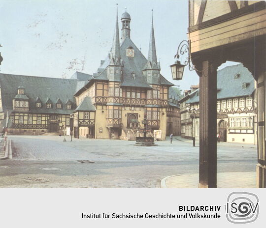 Postkarte Rathaus Wernigerode (Harz)