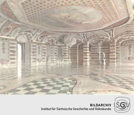 Postkarte "Muschelsaal, Neues Palais, Potsdam-Sanssouci"