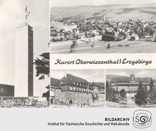 Postkarte "Kurort Oberwiesenthal Erzgebirge"