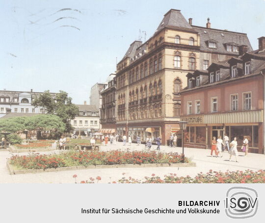 Postkarte Altmarkt Aue