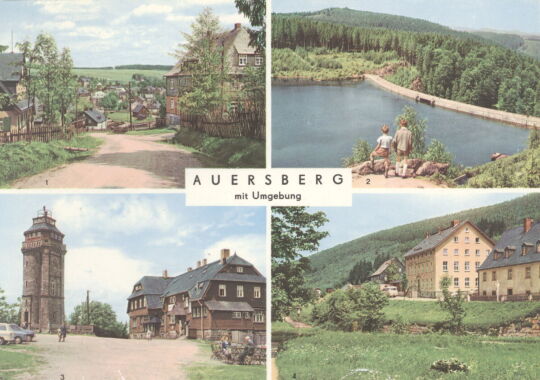 Postkarte "Auersberg mit Umgebung"