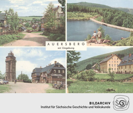 Postkarte "Auersberg mit Umgebung"