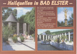 Bild: Postkarte "Heilquellen in Bad Elster"