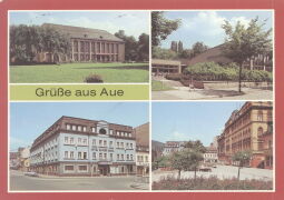 Bild: Postkarte "Grüße aus Aue"