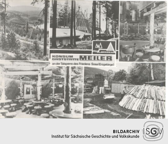 Ansichtskarte Konsum-Gaststätte Meiler