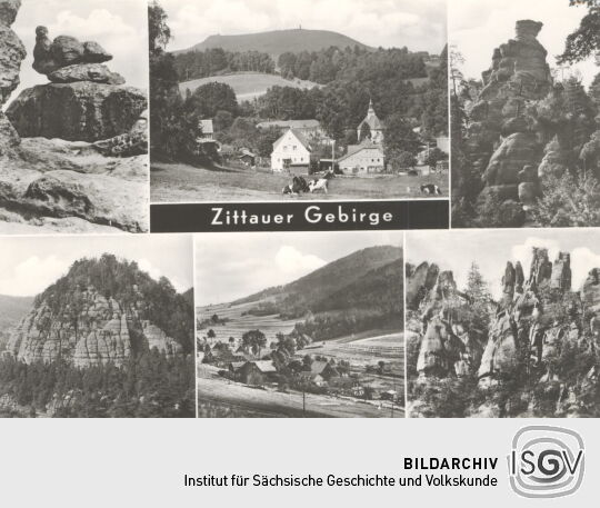 Postkarte Zittauer Gebirge
