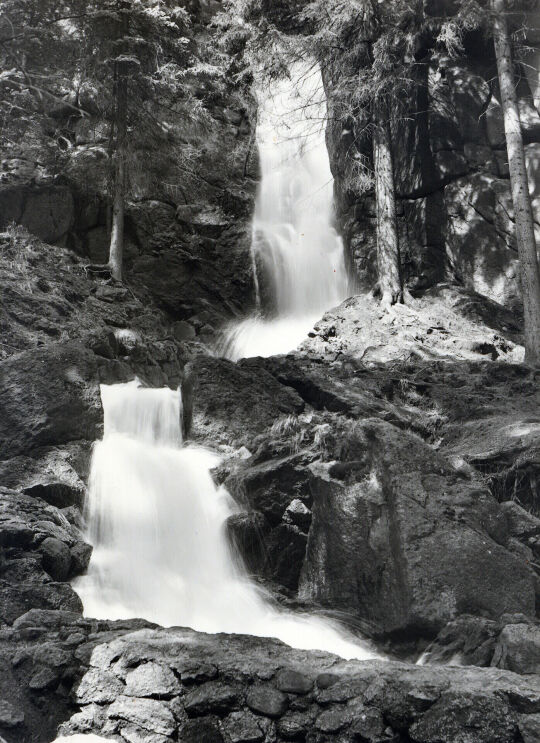 Postkarte Blauenthaler Wasserfall