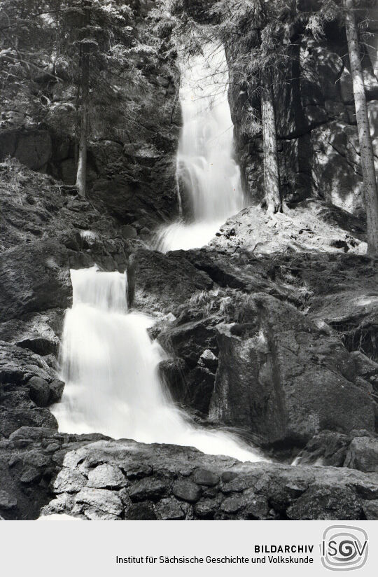 Postkarte Blauenthaler Wasserfall