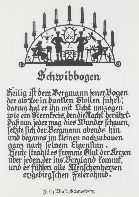 Spruchkarte "Schwibbogen"