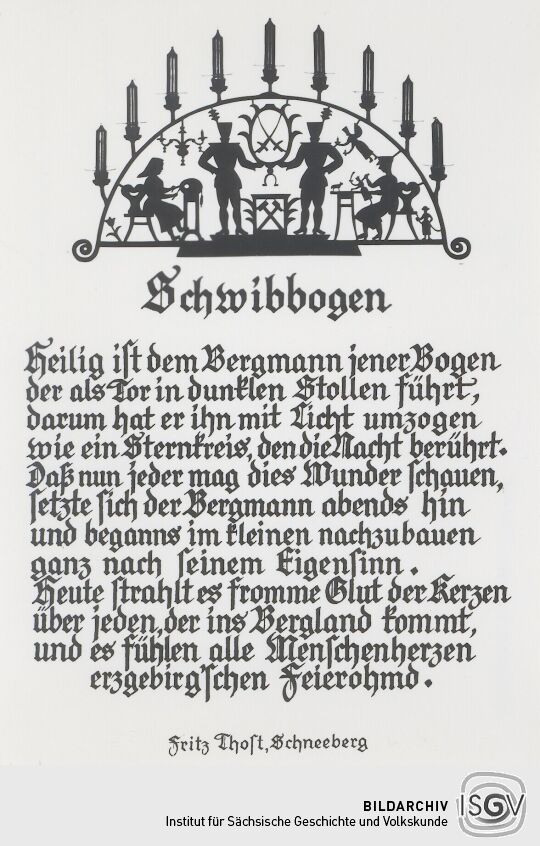 Spruchkarte "Schwibbogen"
