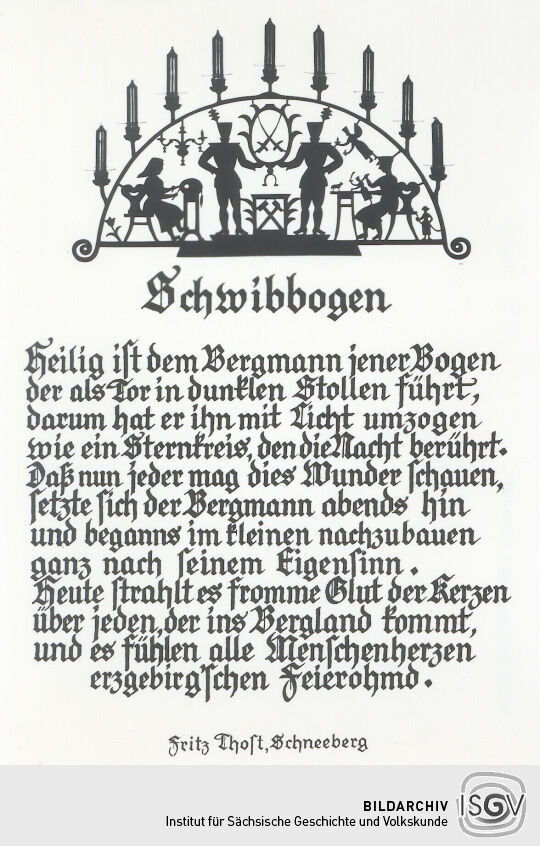 Spruchkarte "Schwibbogen"