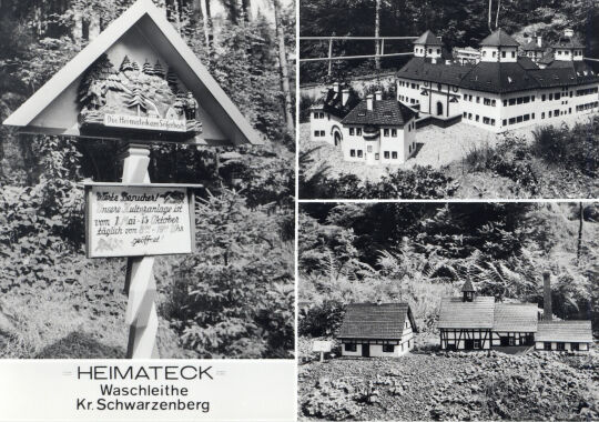 Postkarte "Heimateck" Waschleithe (Kr. Schwarzenberg)