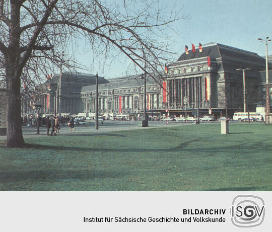 Postkarte Hauptbahnhof Leipzig
