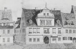 Zeichnung Marktplatz Dippoldiswalde