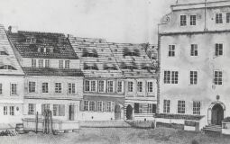 Zeichnung Marktplatz Dippoldiswalde