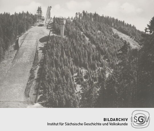 Postkarte "Schanze am Rennsteig, Oberhof"