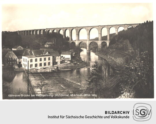 Postkarte "Göhrener Brücke bei Wechselburg/Muldental"