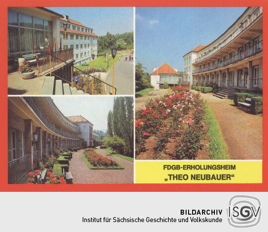 Postkarte FDGB- Erholungsheim "Theo Neubauer"