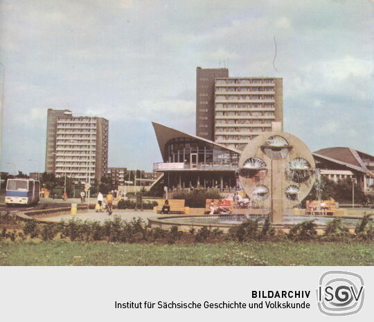 Postkarte "An der "Kosmos"-Gaststätte"