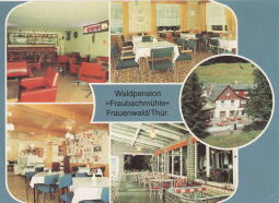 Bild: Postkarte "Waldpension "Fraubachmühle" Frauenwald"