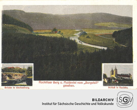 Postkarte "Wechselburg und Rochlitz"