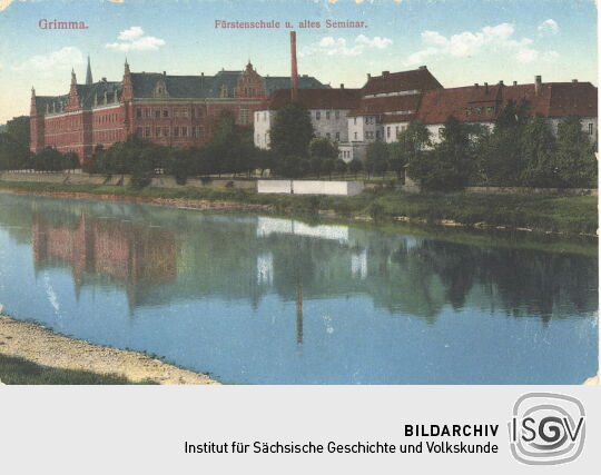Postkarte "Fürstenschule und altes Seminar, Grimma"