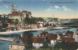Bild: Postkarte "Kgl. Albrechtsburg und unteres Elbtal, Meissen"