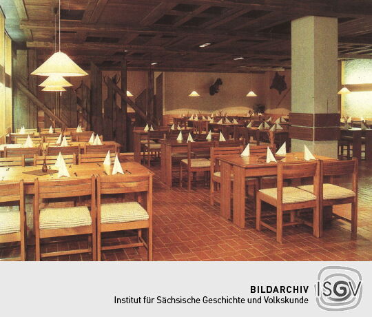 Postkarte "Baudenrestaurant, FDGB-Erholungsheim "Karl Marx"