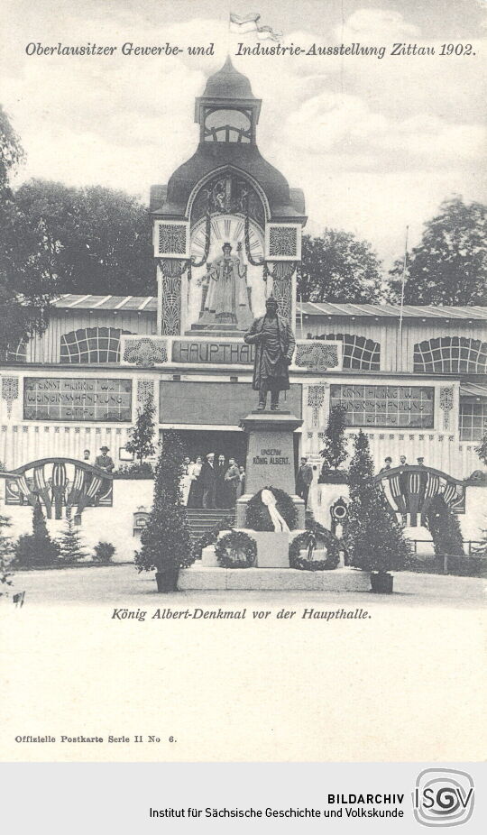 Postkarte "Oberlausitzer Gewerbe- und Industrie-Ausstellung Zittau 1902"