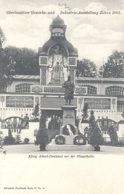 Bild: Postkarte "Oberlausitzer Gewerbe- und Industrie-Ausstellung Zittau 1902"