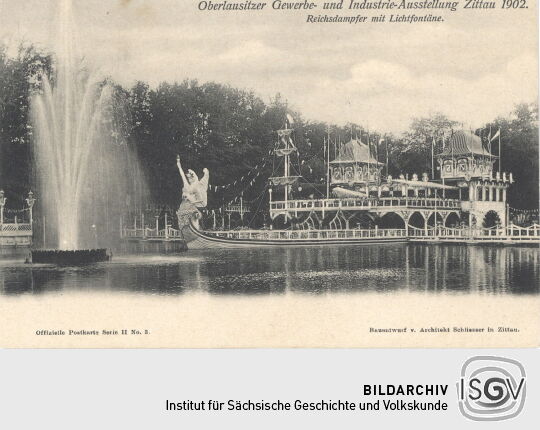 Postkarte "Oberlausitzer Gewerbe- und Industrie-Ausstellung Zittau 1902"