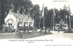 Bild: Postkarte "Oberlausitzer Gewerbe- und Industrie-Ausstellung Zittau 1902"