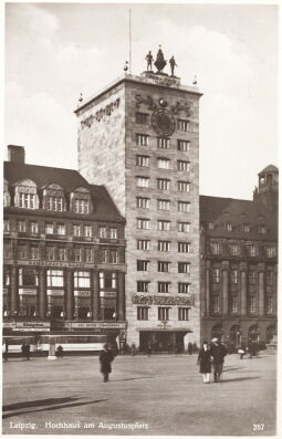 Bild: Postkarte "Hochhaus am Augustusplatz, Leipzig"