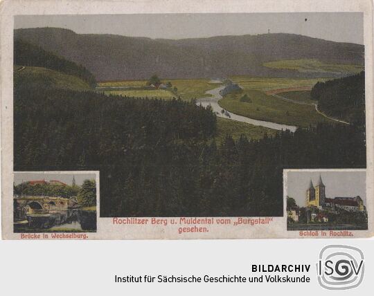 Postkarte "Wechselburg und Rochlitz"