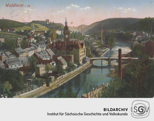 Postkarte "Waldheim i. Sa."