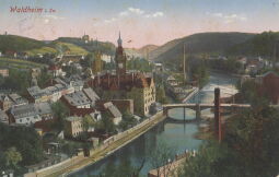 Bild: Postkarte "Waldheim i. Sa."