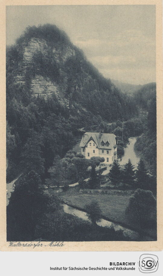 Postkarte "Waltersdorfer Mühle"