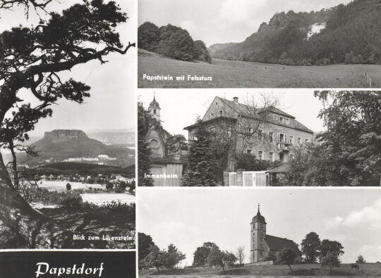 Postkarte "Papstdorf"