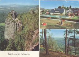 Bild: Postkarte "Sächsische Schweiz"